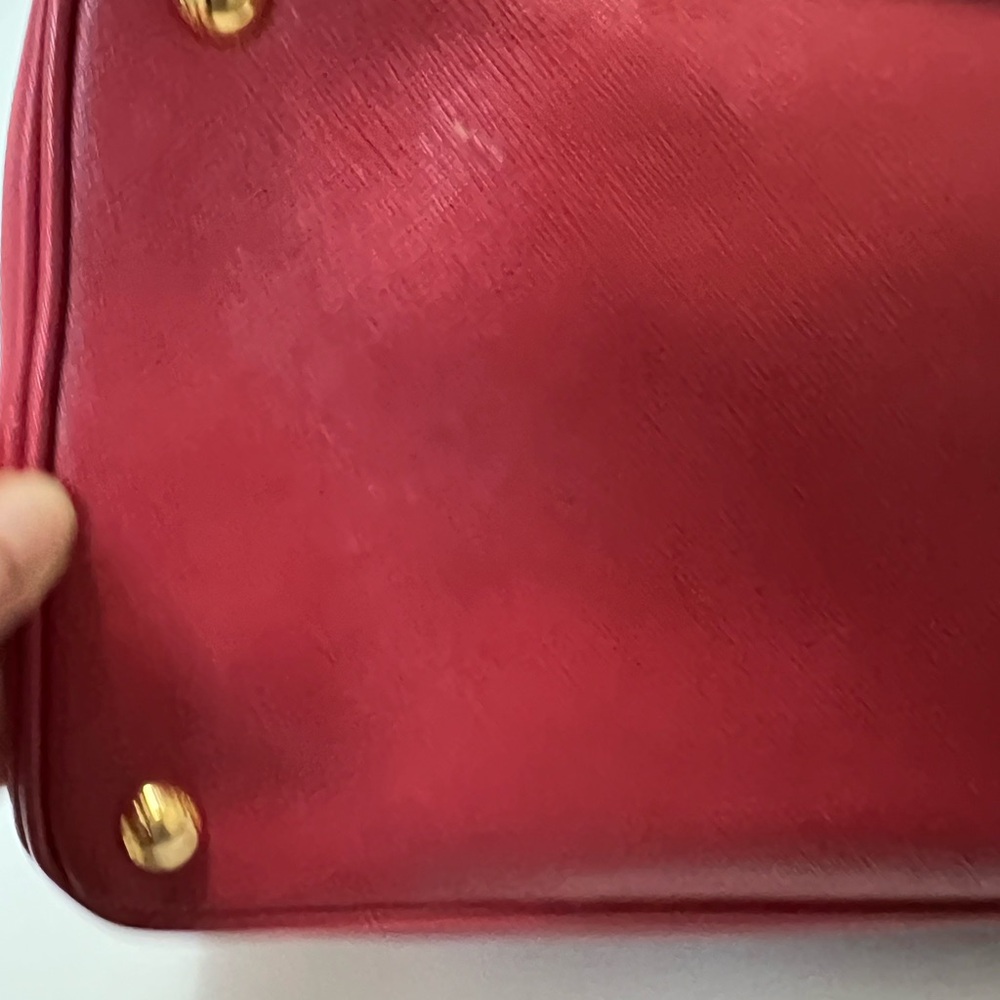 Prada Lux Open Saffiano Leather Tote Bag in Red - Picture 8 of 16
